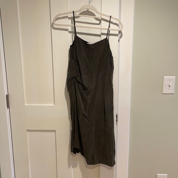 OBJECTS WITHOUT MEANING OLIVE TWISTED LOUNGE DRESS - Picture 7 of 11